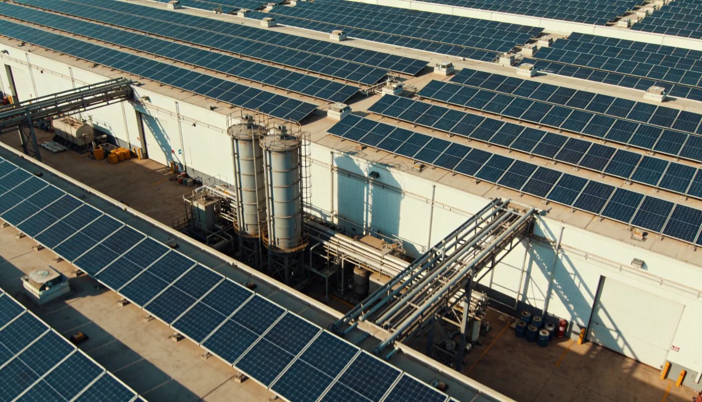 Sistema solar industrial